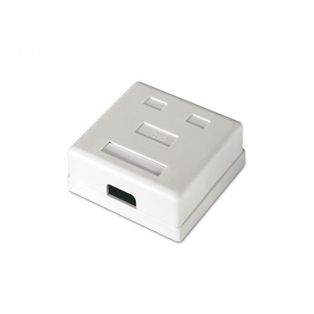 Aisens Roseta de Superficie RJ45 Cat.6 UTP 2 Tomas Blanco